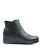 Leather Women's Ankle Boots Black