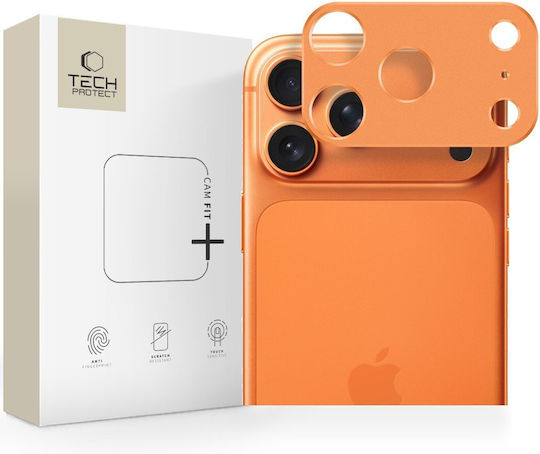 Tech-Protect Camalloy Fit+ Mobile Camera Protector Metal Frame Orange For iPhone 17 Pro