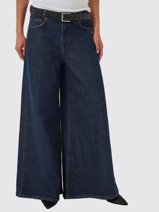 Damen Stoff Hose Marineblau