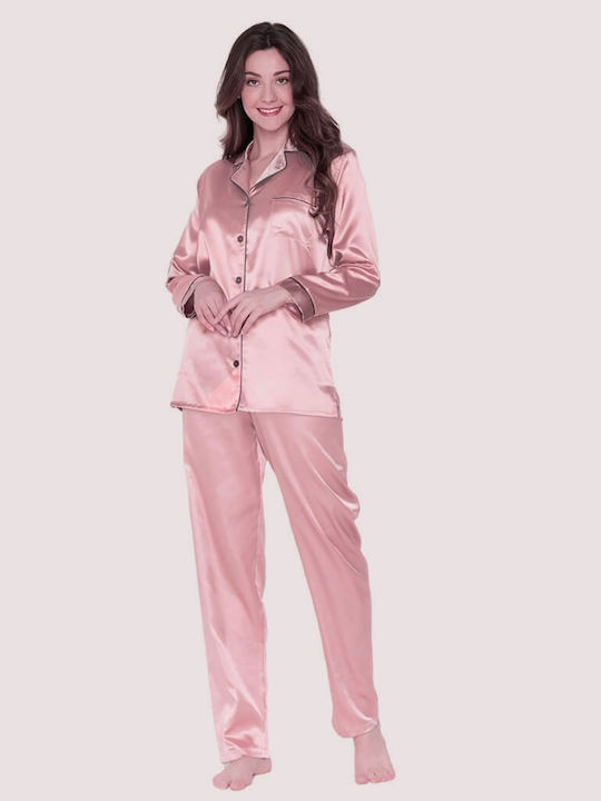Jeannette Lingerie Set Pijamale pentru Femei Pink