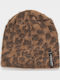 Beanie Unisex Σκούφος Πλεκτός σε Καφέ χρώμα