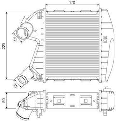 Intercooler Compressor Valeo 818730 Intercooler Compressor Valeo 818730