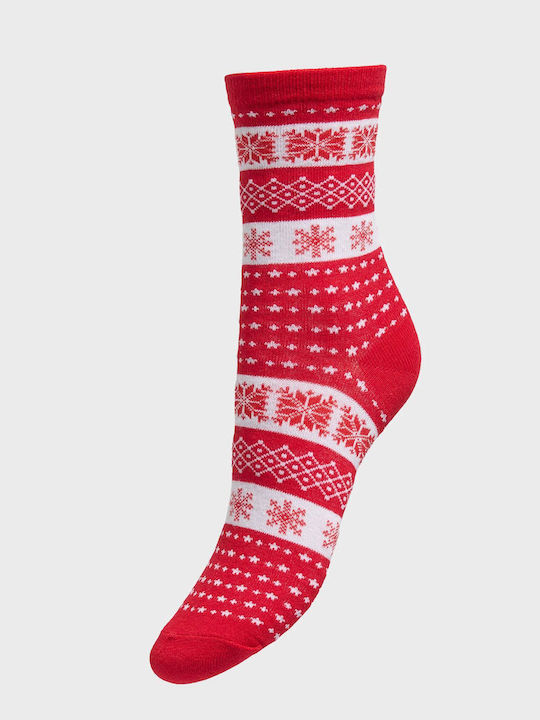 Only Christmas Women's Christmas Socks Red 2Pack