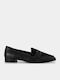 Leder Damen Mokassins in Schwarz Farbe