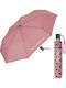 Benetton Automat Umbrelă de ploaie Compact Roz