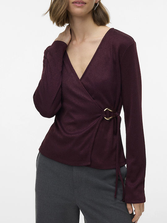 Vero Moda Louisa Μπλούζα Μπορντό