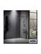Devon Iwis Walk-in Partea fixă Duș 119x200cm Sticlă curată Chrome