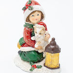 Eurolamp Decorative Polyresin Cat Girl Red 7.5x9cm
