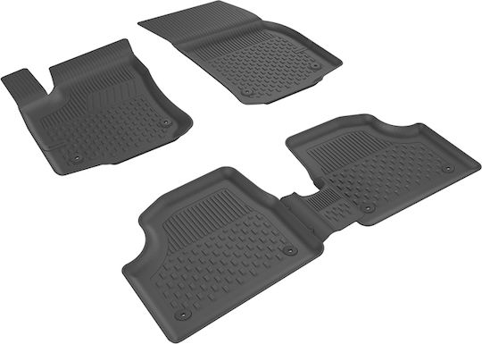 Sahler Car Rubber Floor Mats Raised Sides 4d Opel Astra G Sd Hb 98-2004