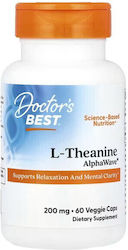 Doctor's Best L-theanine Alphawave 200мг 60 Билкови капсули Doctor's Best L-theanine Alphawave 200мг 60 Билкови капсули
