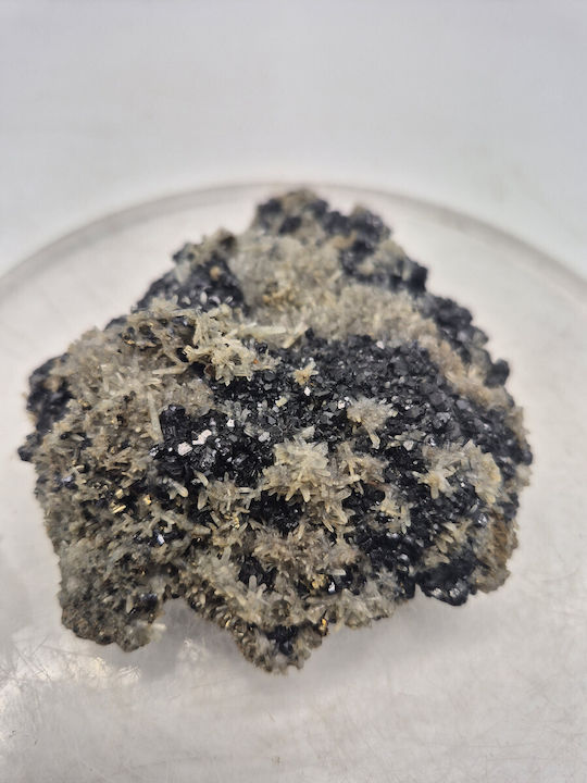 Raw Sample Of Galena Pyrite Quartz Points Natural Stones