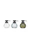 Dispenser Γυάλινο 350ml 3χρώματα Φ11η13cm