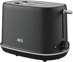 AEG T7-1-6bp Toaster 2 Slots 980W Black