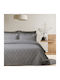 Das Home 0287 Coverlet Queen Size Microfiber Grey 240x250cm