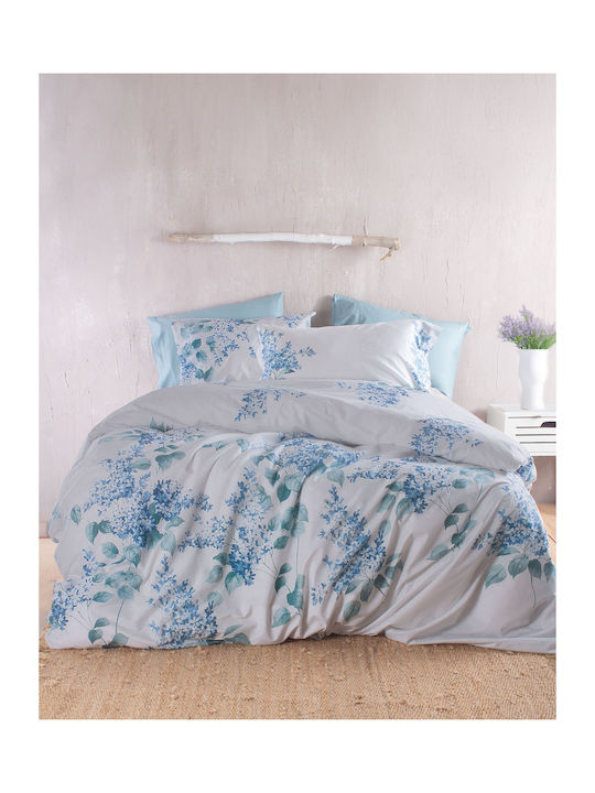 Rythmos Eve Set Coverlet Single Cotton Blue 160...