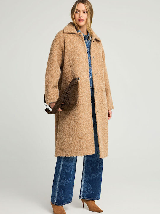 Women's Long Fur Beige