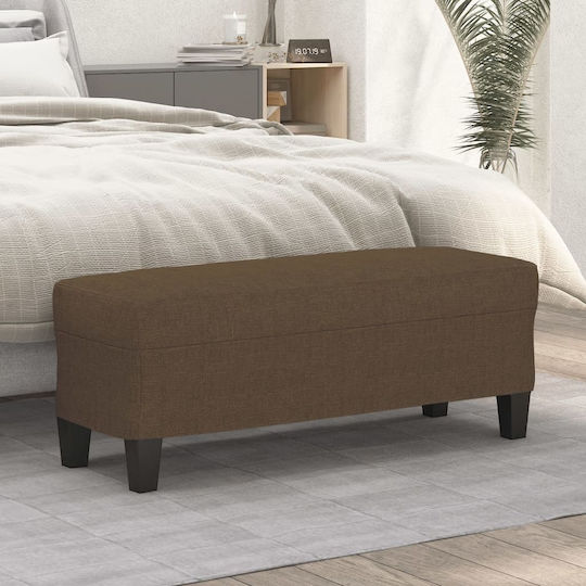 Stoff-Tabouret Braun 100x35x41cm