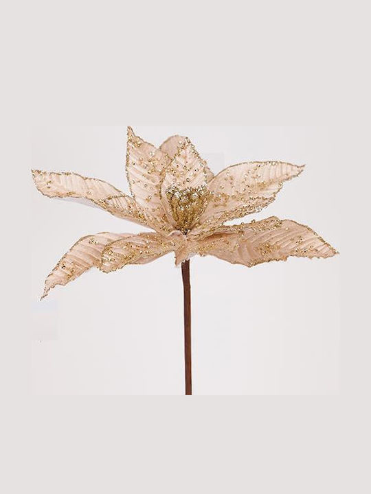 Eurolamp Christmas Decorative Flower 27cm Champagne Champagne