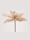 Eurolamp Christmas Decorative Flower 27cm Champagne Champagne