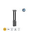 GloboStar Outdoor Floor Lamp Small Post LED 15W with Warm White Light IP65 Gray