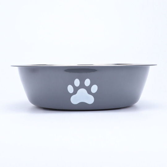 Denik Pets Bol din oțel inoxidabil Mâncare 18cm în Culoare Gri