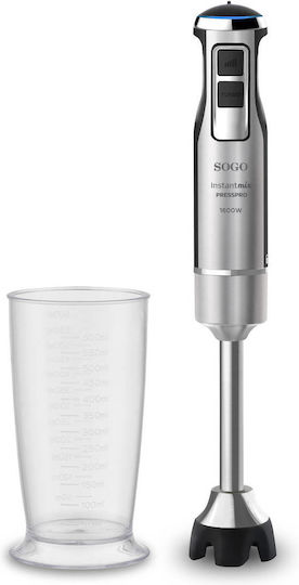Sogo Ραβδομπλέντερ με Ανοξείδωτη Ράβδο 1600W Ασημί