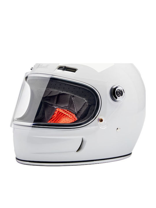 Biltwell Gringo Gloss White Motorradhelm Volles...