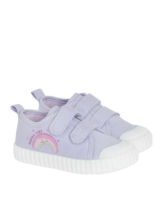 Παιδικά Sneakers με Σκρατς Μωβ