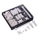 Picture Hanging Set Hands 53 Pieces Pvc Various Designs White