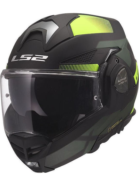 LS2 Advant X FF901 Nova Mat Black/Yellow Мотоци...
