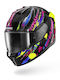 Shark D-skwal 3 FAWN Black/Violet/Yellow Мотоциклетна каска Full Face ECE 22.06 1540гр с Sunvisor