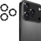 Camera Protection Tempered Glass Black for the iPhone 17 Pro, iPhone 17 Pro Max
