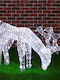 Bakaji Bakaji Rena Illuminated Decorated Reindeer 3D Acrylic 100 Cold White LED Lighting H42 cm