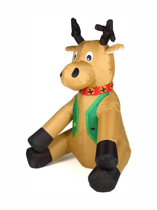 Bakaji Bakaji Inflatable Christmas Reindeer Large Height 120cm LED Lighting Outdoor