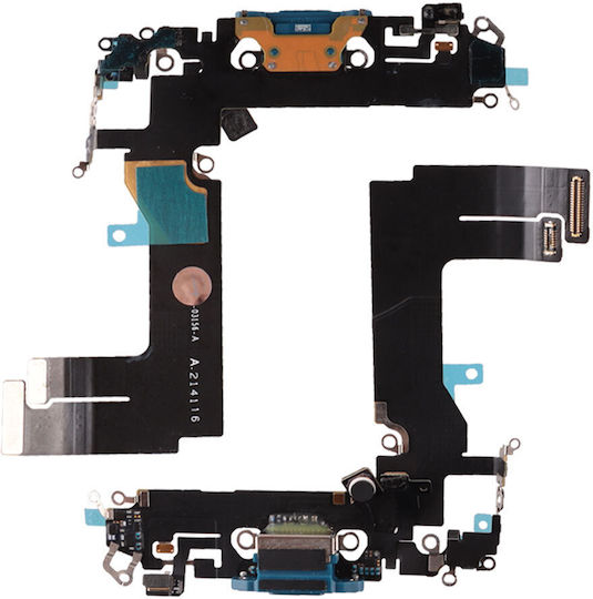 iPhone 13 Mini Lightning Kabel Flex Anschluss zum Aufladen + Audio Port + Mikrofon Blau 3p