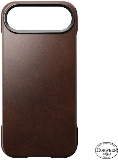 Nomad Rustic Back Cover Leather / Silicone 1.15mm Brown (iPhone Air)