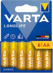 Varta Longlife AA 1.5V 6τμχ 4106101736