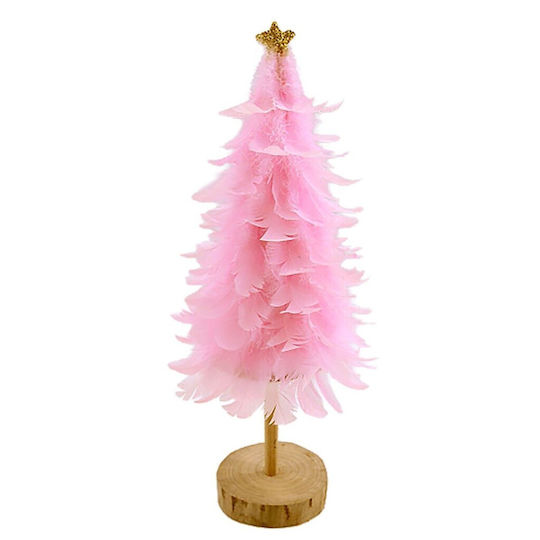Christmas Decorative Tree 12cm Pink Tabletop tree