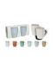 Keramiktasse in Verschiedene Designs 340ml (Verschiedene Designs) 2 Stück