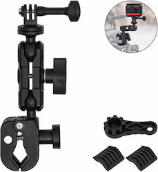Βάση Στήριξης Action Camera Gopro Καθρέπτη Τιμόνι Μοτοσυκλέτας 360° 19.5cm Mdl3532b-dlj Motowolf