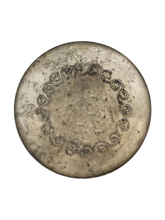 Kutahya Porselen Plate Shallow Green with Diameter 23cm 6pcs