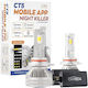Cartech Lamps Car & Motorcycle Night Killer HIR2-9012 LED 6500K Cold White 160W 2pcs