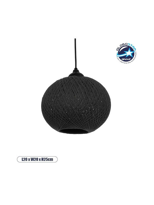 GloboStar Solei Pendant Light Black Boho with R...