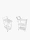 Paper Pack Metallic Kitchen Trolley 3 Tiers Silver 55x35x83cm