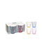 Excellent Houseware Σετ Ποτήρια Κοκτέιλ/Ποτού από Γυαλί 300ml 4τμχ