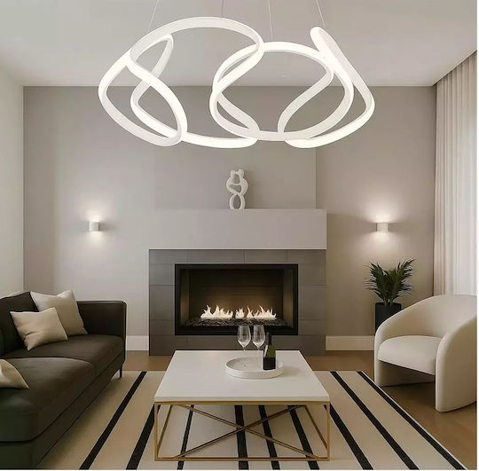 Weißes Deckenleuchte Led 3 Farben-30x30x90cm