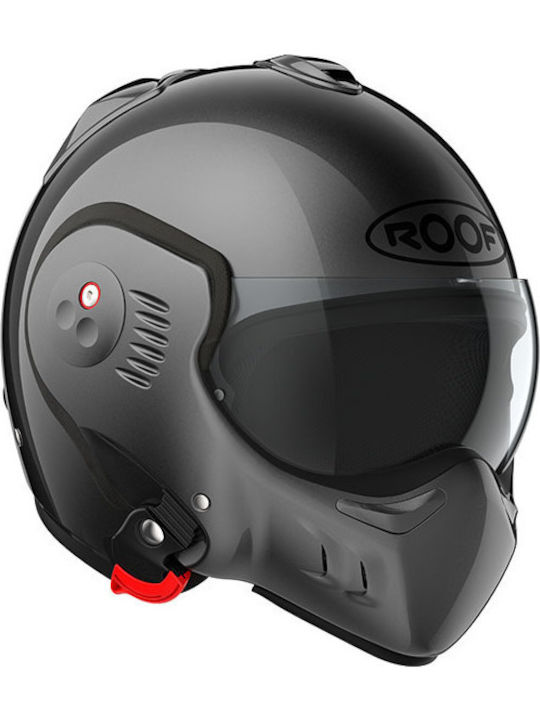 Roof Boxer Alpha Metal Negru Casca Moto Flip-Up ECE 22.06 cu