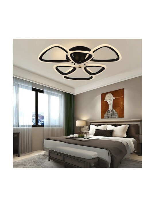 Deckenleuchte mit Integrierter LED in Drei Farben Gold Design 65 × 65 × 90 cm
