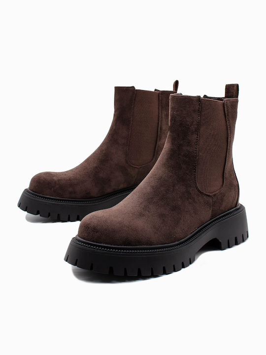 Seven Suede Women's Ankle Boots Brown