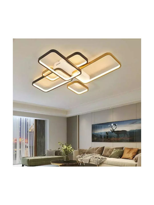 Таванно Осветително Тяло Napoli 3 Рет Интегриран LED 82x62x9см